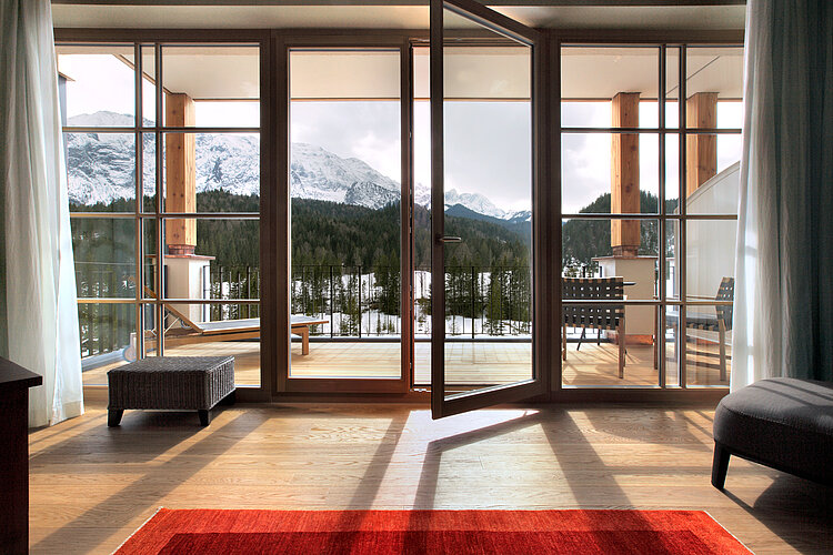 Entrée de l’hôtel Schloss Elmau