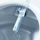 EWATER+ Die Düse wird mit EWATER+ dauerhaft sauber gehalten
