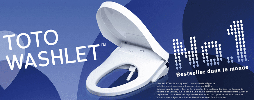 No.1 brand TOTO WASHLET No.1 Worldwide Best Seller