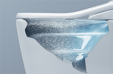 UNDER SEAT is always kept clean with EWATER+